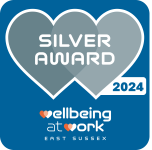 Silver Award 2024 - Wellbeing at Work - East Sussex